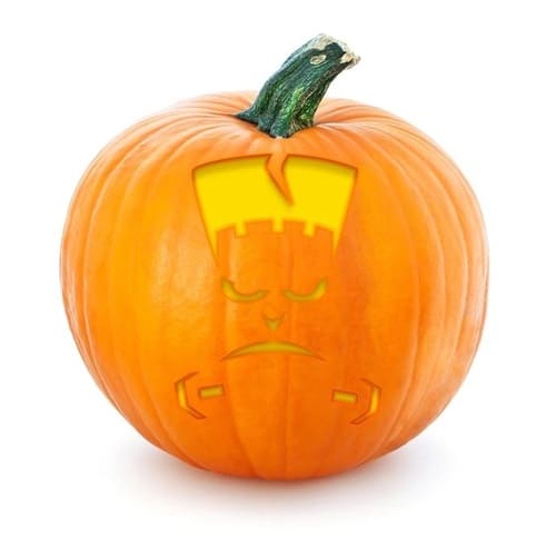 Frankenstein - Halloween pumpkin carving template Frankenstein - Halloween pumpkin carving template