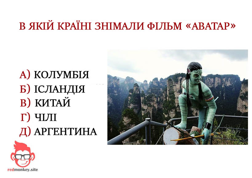 У якій країні знімали фільм Аватар
