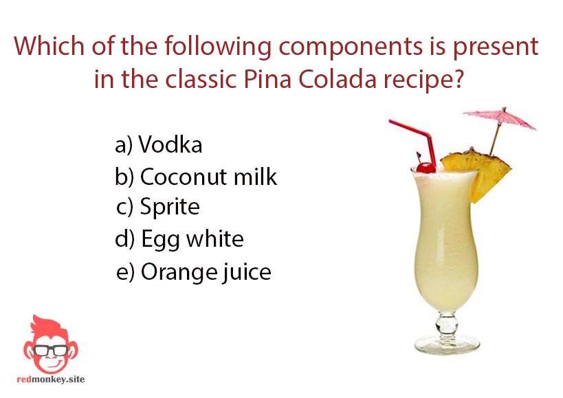 Question about the components of a Piña Colada Question about the components of a Piña Colada