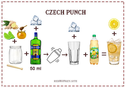 Cocktail recipe Czech Punch Cocktail recipe Czech Punch
